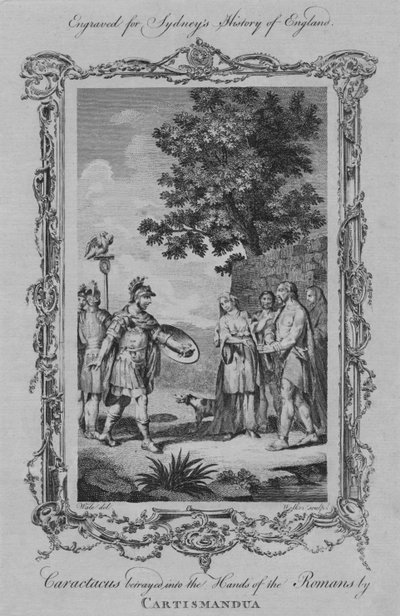 Caractacus wird von Cartismandua an die Römer verraten von William Walker