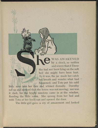 Illustration aus "Der wunderbare Zauberer von Oz" von Lyman Frank Baum von William Wallace Denslow