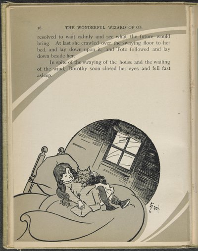 Illustration aus "Der wunderbare Zauberer von Oz" von Lyman Frank Baum von William Wallace Denslow