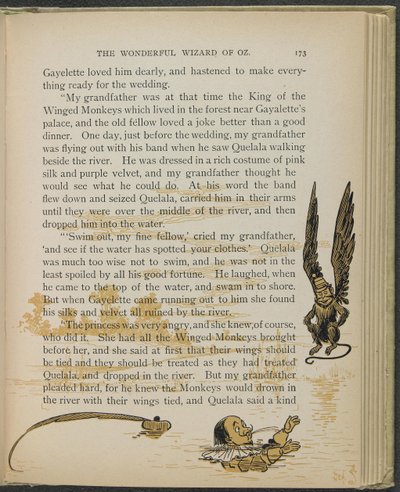 Illustration aus "Der wunderbare Zauberer von Oz" von Lyman Frank Baum von William Wallace Denslow