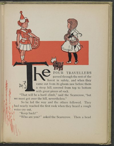 Illustration aus "Der wunderbare Zauberer von Oz" von Lyman Frank Baum von William Wallace Denslow