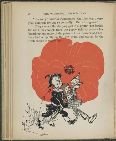Illustration aus "Der wunderbare Zauberer von Oz" von Lyman Frank Baum von William Wallace Denslow