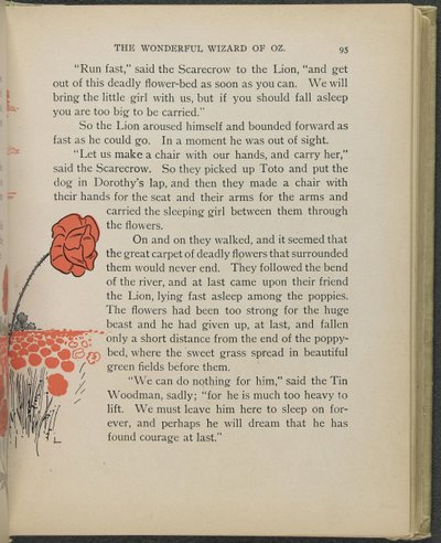 Illustration aus "Der wunderbare Zauberer von Oz" von Lyman Frank Baum von William Wallace Denslow