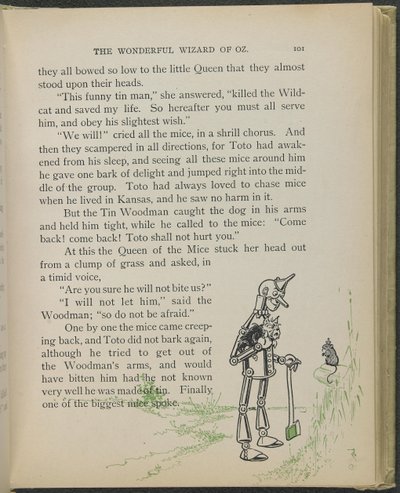 Illustration aus "Der wunderbare Zauberer von Oz" von Lyman Frank Baum von William Wallace Denslow