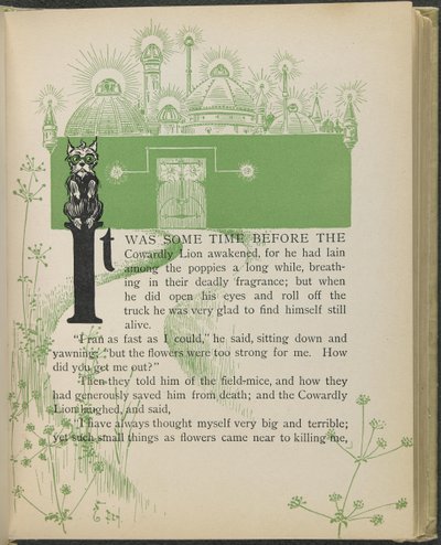 Illustration aus "Der wunderbare Zauberer von Oz" von Lyman Frank Baum von William Wallace Denslow