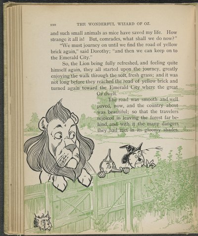 Illustration aus "Der wunderbare Zauberer von Oz" von Lyman Frank Baum von William Wallace Denslow