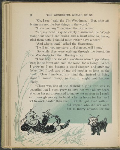 Illustration aus "Der wunderbare Zauberer von Oz" von Lyman Frank Baum von William Wallace Denslow