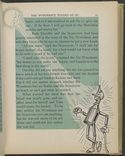 Illustration aus "Der wunderbare Zauberer von Oz" von Lyman Frank Baum von William Wallace Denslow
