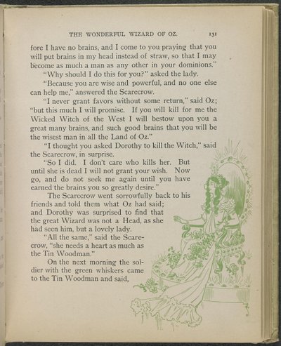Illustration aus "Der wunderbare Zauberer von Oz" von Lyman Frank Baum von William Wallace Denslow