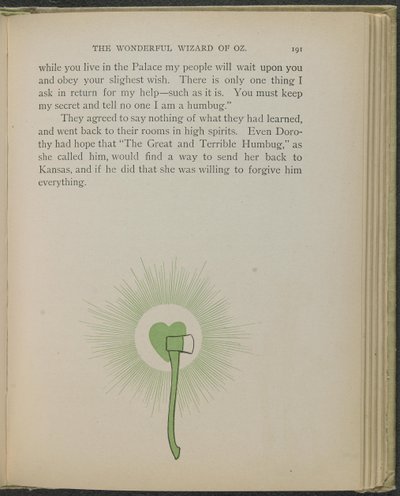 Illustration aus "Der wunderbare Zauberer von Oz" von Lyman Frank Baum von William Wallace Denslow