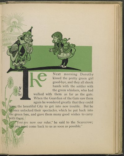 Illustration aus "Der wunderbare Zauberer von Oz" von Lyman Frank Baum von William Wallace Denslow
