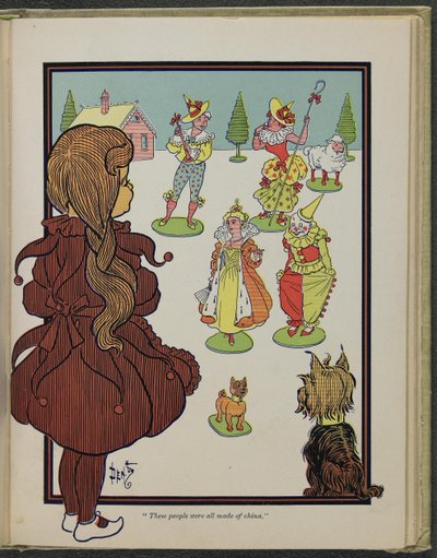 Illustration aus "Der wunderbare Zauberer von Oz" von Lyman Frank Baum von William Wallace Denslow