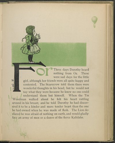 Illustration aus "Der wunderbare Zauberer von Oz" von Lyman Frank Baum von William Wallace Denslow