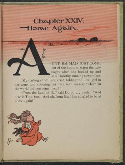 Illustration aus "Der wunderbare Zauberer von Oz" von Lyman Frank Baum von William Wallace Denslow
