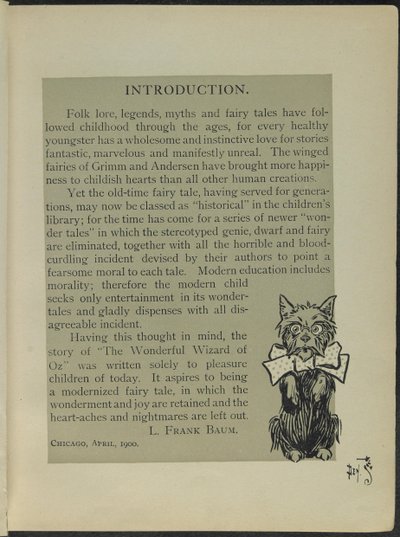 Illustration aus "Der wunderbare Zauberer von Oz" von Lyman Frank Baum von William Wallace Denslow