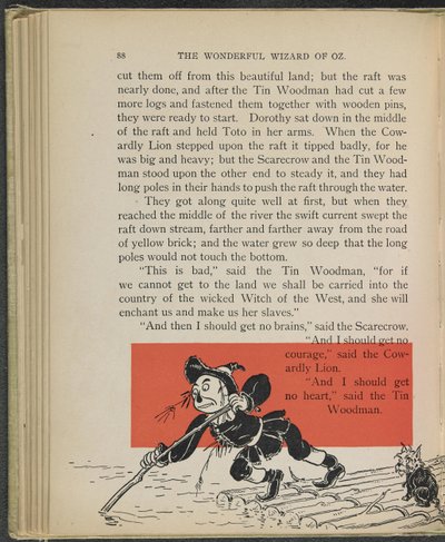Illustration aus "Der wunderbare Zauberer von Oz" von Lyman Frank Baum von William Wallace Denslow