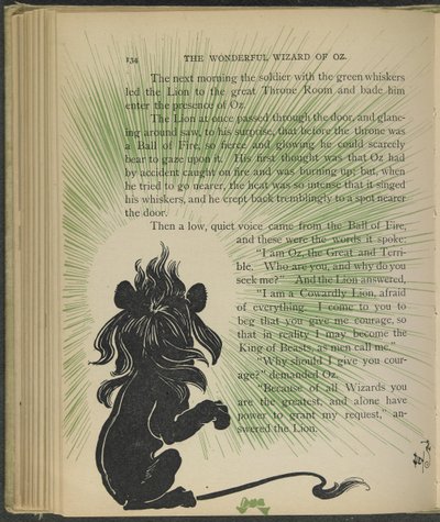 Illustration aus "Der wunderbare Zauberer von Oz" von Lyman Frank Baum von William Wallace Denslow