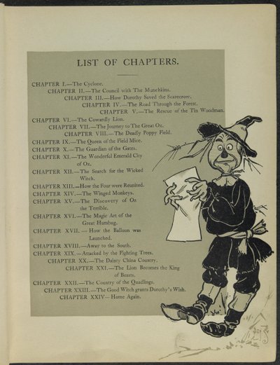 Illustration aus „Der wunderbare Zauberer von Oz“ von Lyman Frank Baum von William Wallace Denslow