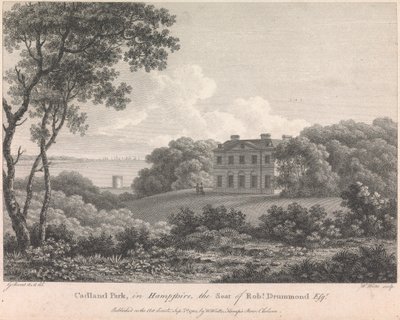 Cadland Park, in Hampshire, der Sitz von Robert Drummond, Esquire (veröffentlicht von W. Watts); Seite 56 (Band Eins) von William Watts