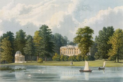 Hampton House, graviert von Richard Gilson Reeve, veröffentlicht 1828 von William Westall
