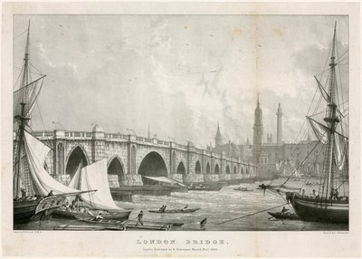 London Bridge von William Westall