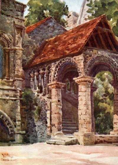 Canterbury, die normannische Treppe von William Wiehe Collins
