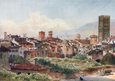 Lucca. Von den Stadtmauern von William Wiehe Collins