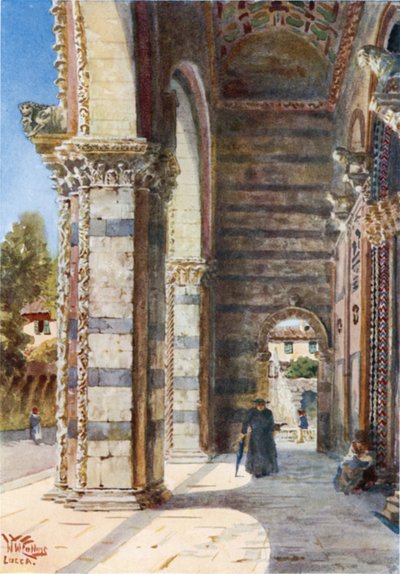 Lucca. Die Vorhalle der Kathedrale von William Wiehe Collins