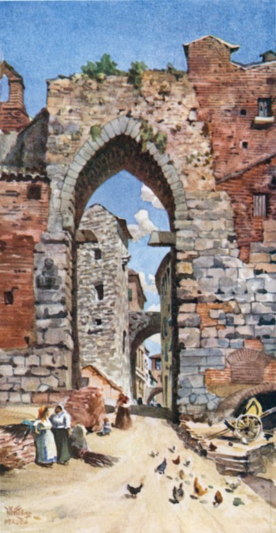 Perugia. Das Porta Susanna von William Wiehe Collins