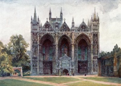 Peterborough, die Westfront von William Wiehe Collins