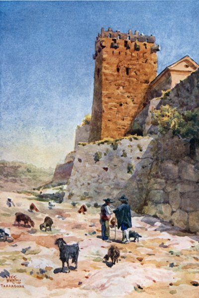 Tarragona, der Erzbischofsturm von William Wiehe Collins