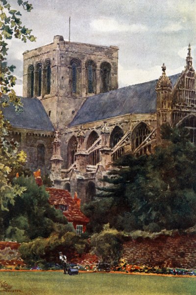 Winchester vom Deanery Garden von William Wiehe Collins