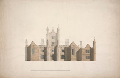 Entwurf für Cambridge Colleges von William Wilkins