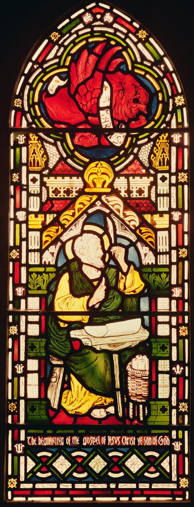 St. Markus, ca. 1870 (Buntglas) von William and Company Morris
