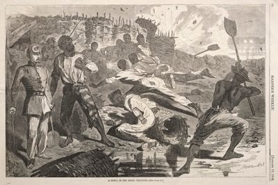 Eine Granate in den Rebellen-Schützengräben, 1863 von Winslow Homer