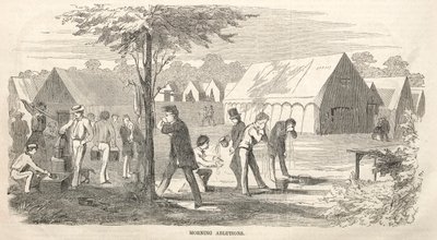 Camp Meeting Skizzen: Morgentoilette, 1858 von Winslow Homer