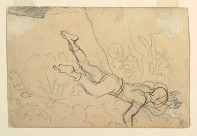 Zeichnung, Muscheltaucher, 1885–86 von Winslow Homer