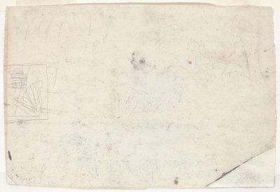 Figur zu Pferd und andere Studien [verso] von Winslow Homer