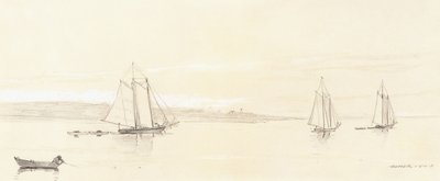 Fischereiflotte in Gloucester von Winslow Homer