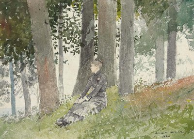 Mädchen im Hain von Winslow Homer