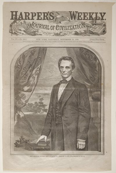 Hon. Abraham Lincoln, geboren in Kentucky, 12. Februar 1809 von Winslow Homer