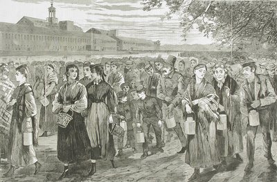 Das Fabrikleben in Neuengland - "Glockenzeit" von Winslow Homer
