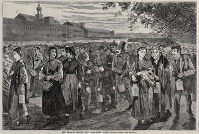 Das Fabrikleben in Neuengland - Glockenzeit, 1868 von Winslow Homer