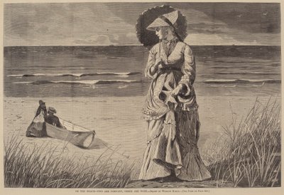 Am Strand - Zwei sind Gesellschaft, drei sind keiner, veröffentlicht 1872 von Winslow Homer