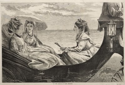 Am Strand von Long Branch von Winslow Homer