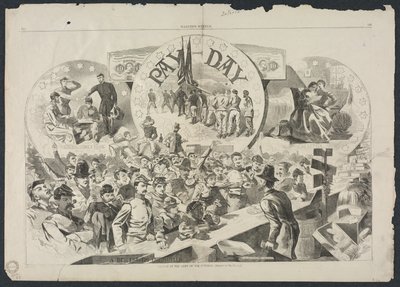 Zahltag in der Armee des Potomac, 1863 von Winslow Homer