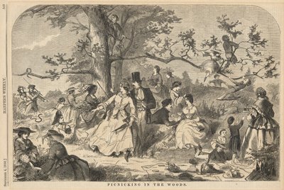 Picknick im Wald, aus Harper von Winslow Homer