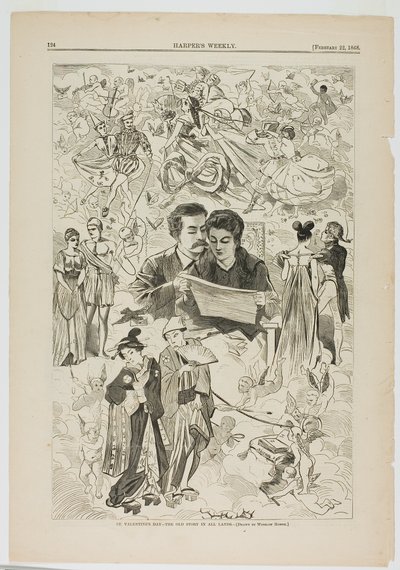 Valentinstag - Die alte Geschichte in allen Ländern von Winslow Homer