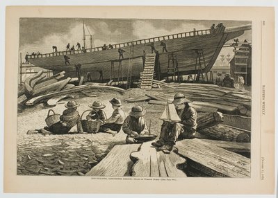 Schiffsbau, Hafen von Gloucester von Winslow Homer