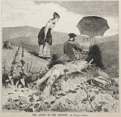 Der Künstler auf dem Land von Winslow Homer
